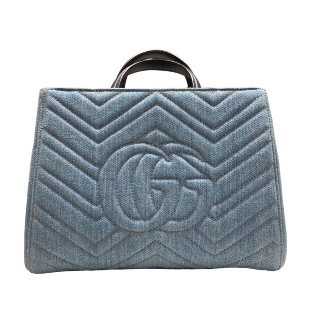 Gucci Denim Handbag GG Marmont